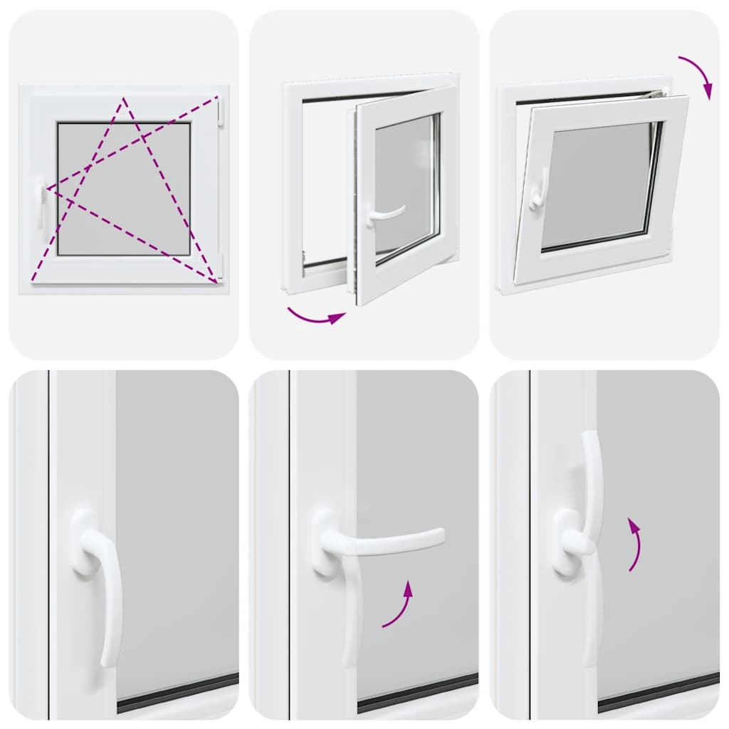 Finestra per Seminterrato RISOR 60x60cm Anta Ribalta DIN Destra 4108300