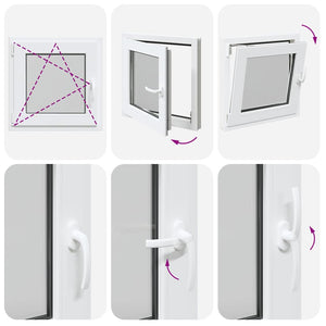 Finestra Seminterrato RISOR 60x60 cm Anta Ribalta DIN Sinistra 4108301