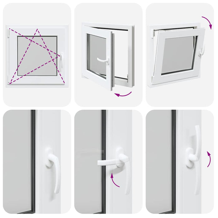 Finestra Seminterrato RISOR 60x60 cm Anta Ribalta DIN Sinistra 4108301