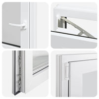 vidaXL Finestra Seminterrato RISOR 60x60 cm Anta Ribalta DIN Sinistra