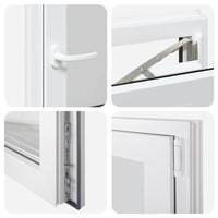 vidaXL Finestra per Seminterrato RISOR 60x80cm Anta Ribalta DIN Destra