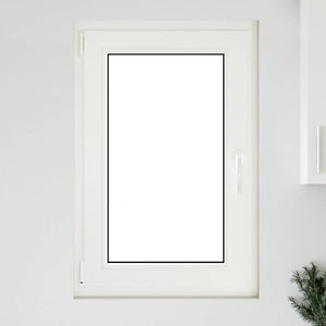 vidaXL Finestra Seminterrato RISOR 60x80 cm Anta Ribalta DIN Sinistra