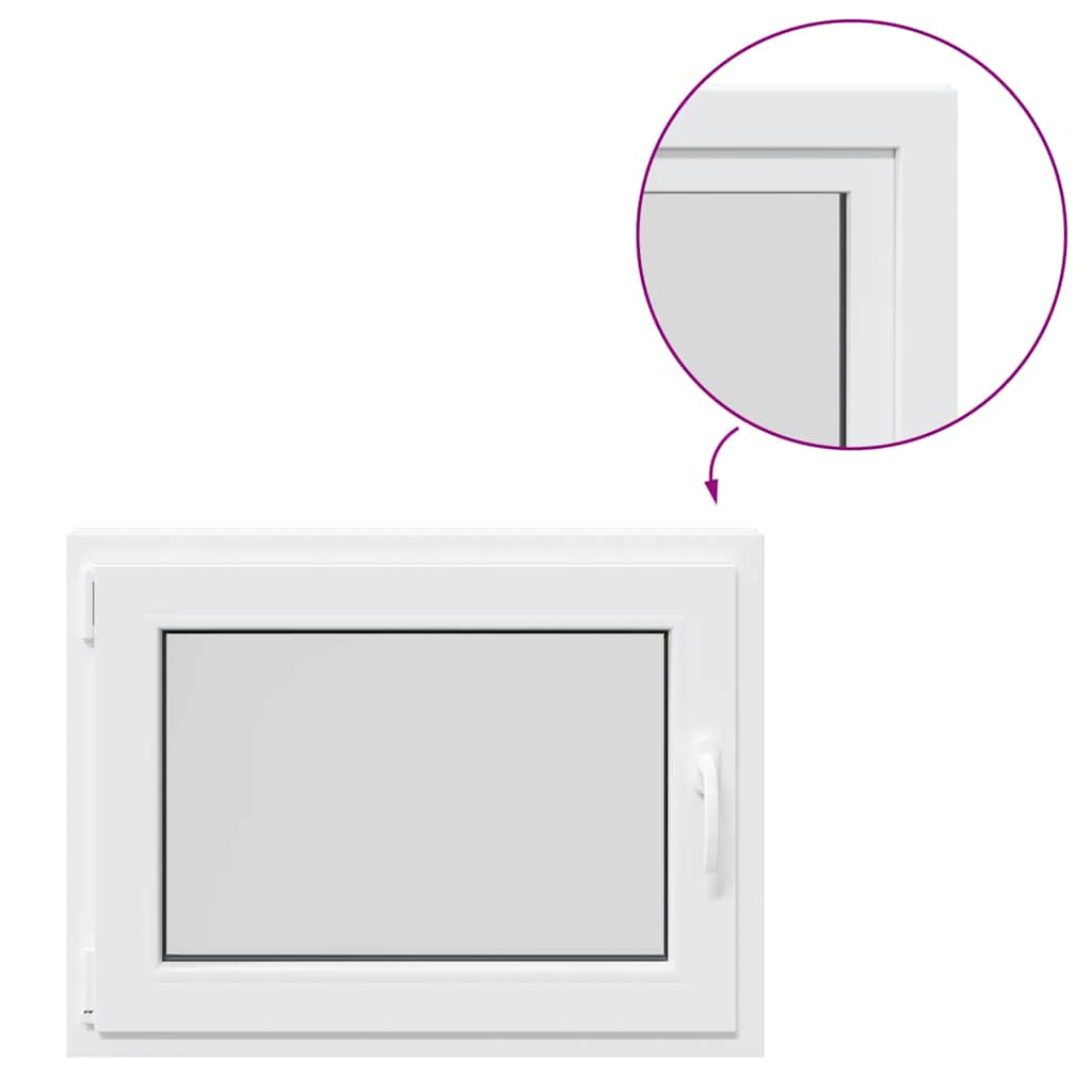 Finestra Seminterrato RISOR 80x60 cm Anta Ribalta DIN Sinistra 4108311