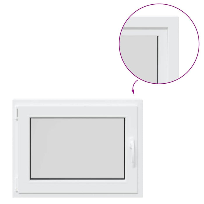 Finestra Seminterrato RISOR 80x60 cm Anta Ribalta DIN Sinistra 4108311