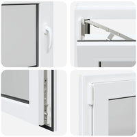 Finestra Seminterrato RISOR 80x60 cm Anta Ribalta DIN Sinistra 4108311