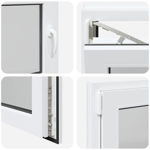 Finestra Seminterrato RISOR 80x60 cm Anta Ribalta DIN Sinistra 4108311