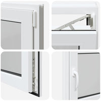 Finestra da cantina "RISOR" 80x70 cm anta ribalta DIN destra bianca