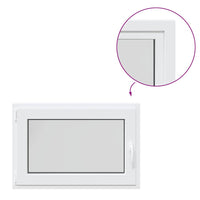 vidaXL Finestra da cantina "RISOR" 90x50 cm anta ribalta DIN sinistra bianca