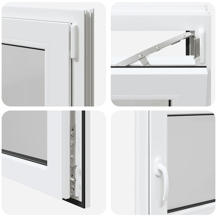 vidaXL Finestra per Seminterrato RISOR 90x60cm Anta Ribalta DIN Destra