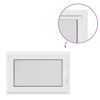 Finestra da cantina "RISOR" 90x70 cm anta ribalta DIN sinistra bianca