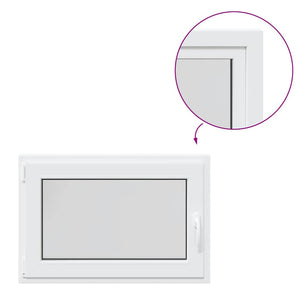 Finestra da cantina "RISOR" 90x70 cm anta ribalta DIN sinistra bianca