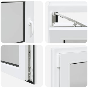 Finestra da cantina "RISOR" 90x70 cm anta ribalta DIN sinistra bianca