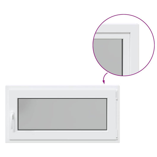 Finestra da cantina "RISOR" 100x50 cm anta ribalta DIN destra bianca 4108320