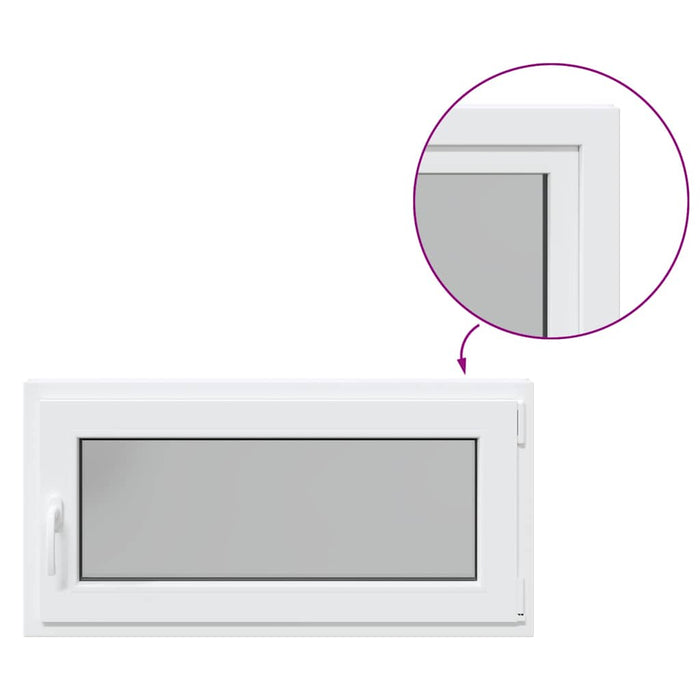 Finestra da cantina "RISOR" 100x50 cm anta ribalta DIN destra bianca 4108320