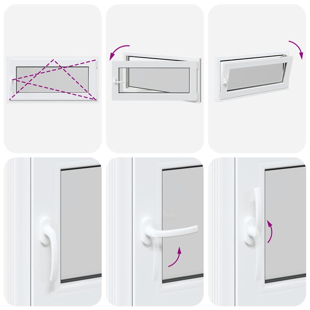 Finestra da cantina "RISOR" 100x50 cm anta ribalta DIN destra bianca 4108320
