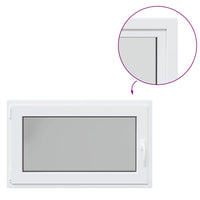 Finestra da cantina "RISOR" 100x70 cm anta ribalta DIN sinistra bianca