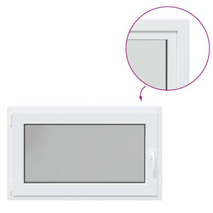 Finestra da cantina "RISOR" 100x70 cm anta ribalta DIN sinistra bianca