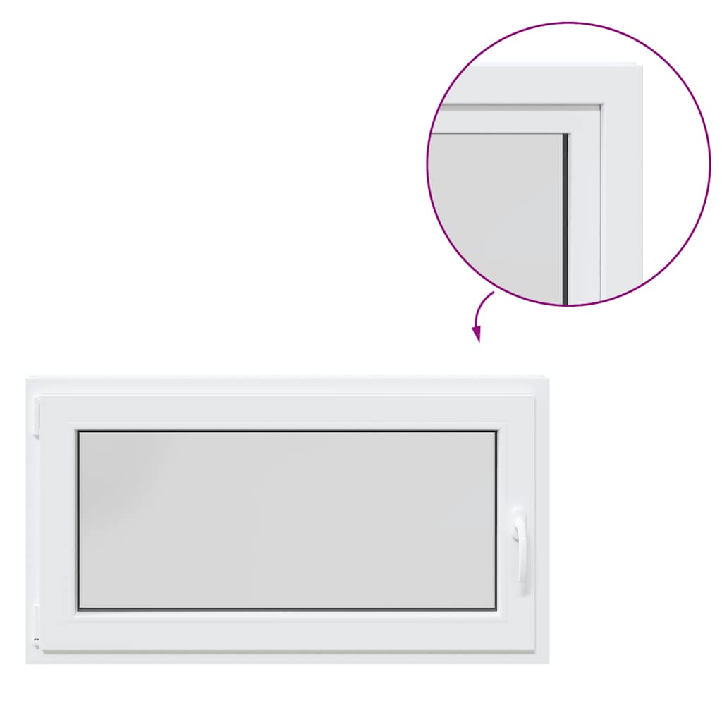 Finestra Seminterrato RISOR 110x50 cm Anta Ribalta DIN Sinistra