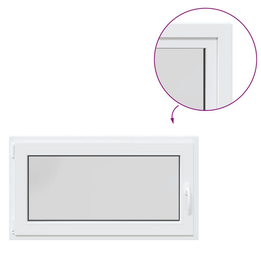 Finestra Seminterrato RISOR 110x50 cm Anta Ribalta DIN Sinistra