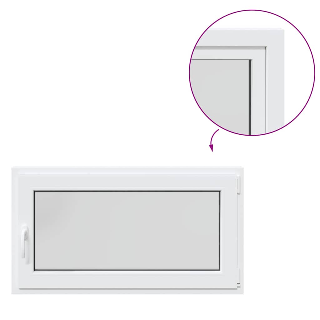 vidaXL Finestra Seminterrato RISOR 110x60 cm Anta Ribalta DIN Destra