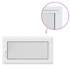 vidaXL Finestra Seminterrato RISOR 110x60 cm Anta Ribalta DIN Destra