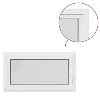 vidaXL Finestra Seminterrato RISOR 110x60 cm Anta Ribalta DIN Sinistra