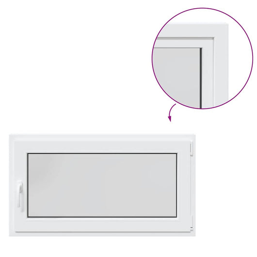 Finestra da cantina "RISOR" 110x70 cm Anta-ribalta DIN Destra Bianca