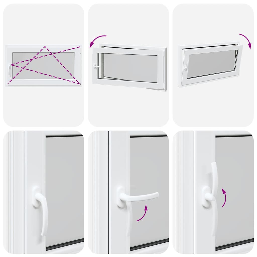 Finestra da cantina "RISOR" 110x70 cm Anta-ribalta DIN Destra Bianca 4108330