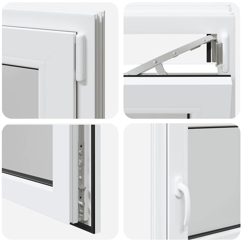 Finestra da cantina "RISOR" 110x70 cm Anta-ribalta DIN Destra Bianca