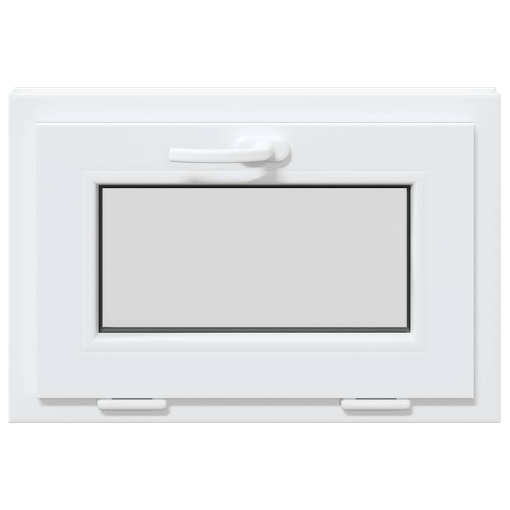 vidaXL Finestra Seminterrato RISOR 60x40 cm Tilt 2 Vetri Bianco