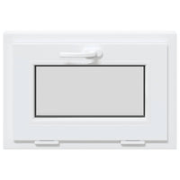 vidaXL Finestra Seminterrato RISOR 60x40 cm Tilt 2 Vetri Bianco