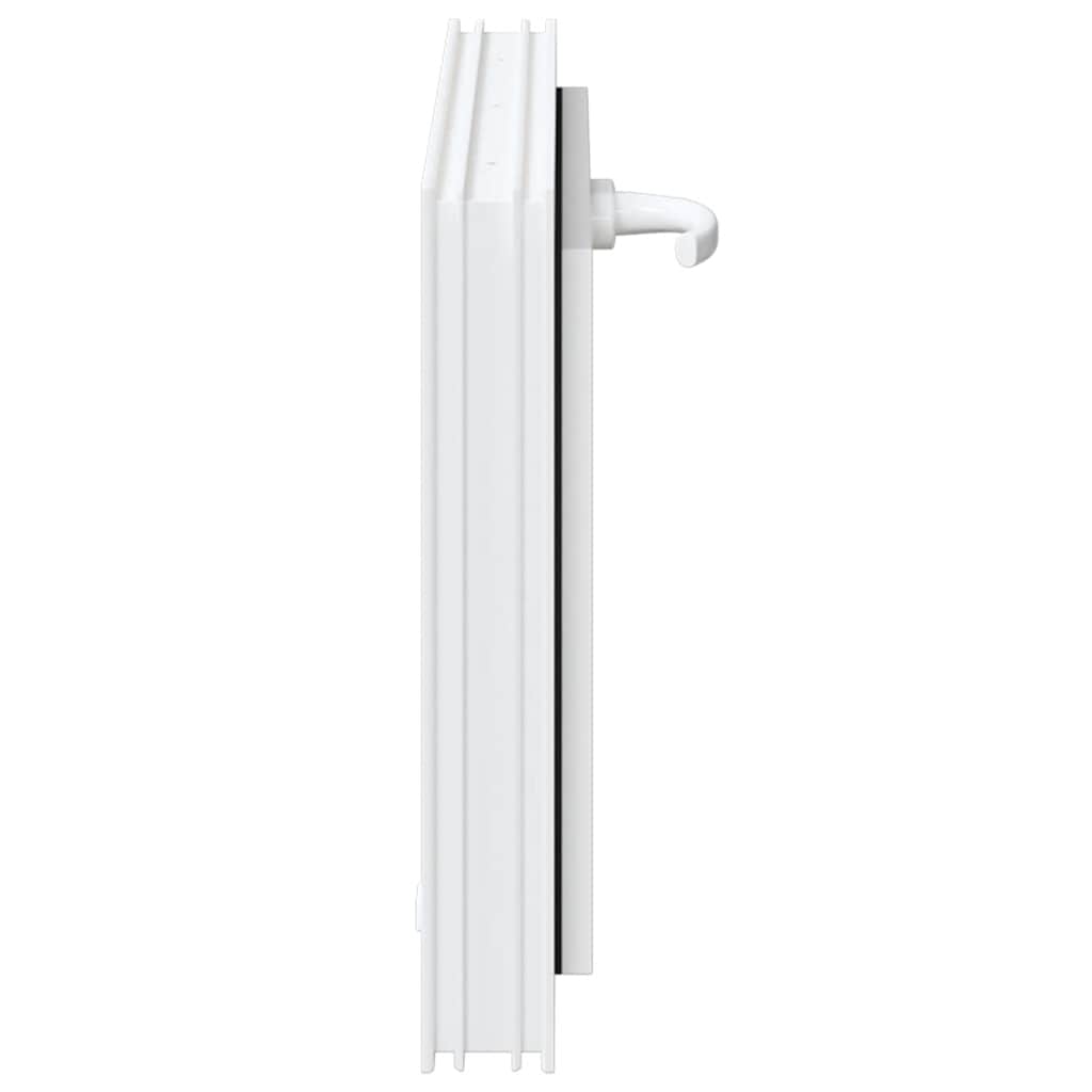 vidaXL Finestra Seminterrato RISOR 60x40 cm Tilt 2 Vetri Bianco