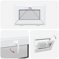 vidaXL Finestra Seminterrato RISOR 60x40 cm Tilt 2 Vetri Bianco