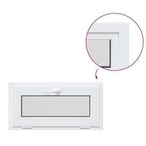 Finestra Seminterrato RISOR 80x40 cm Tilt 2 Vetri Bianco 4108335