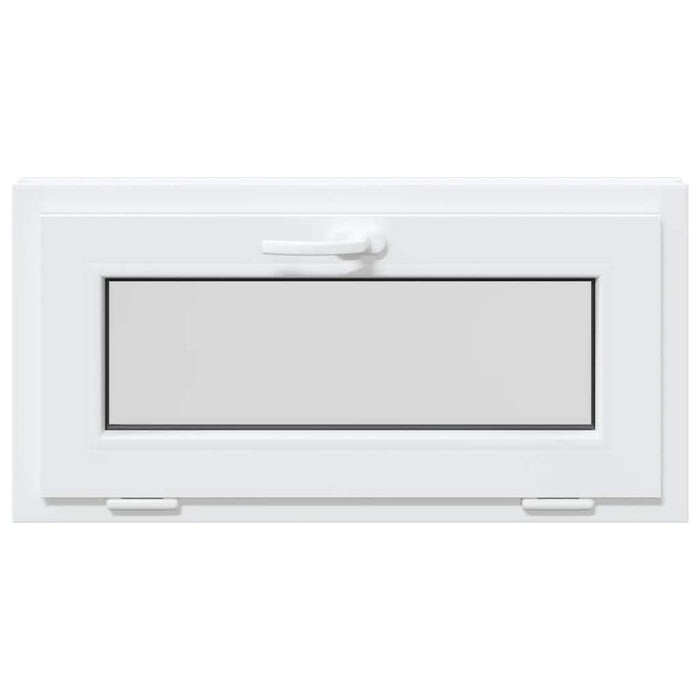 vidaXL Finestra Seminterrato RISOR 80x40 cm Tilt 2 Vetri Bianco