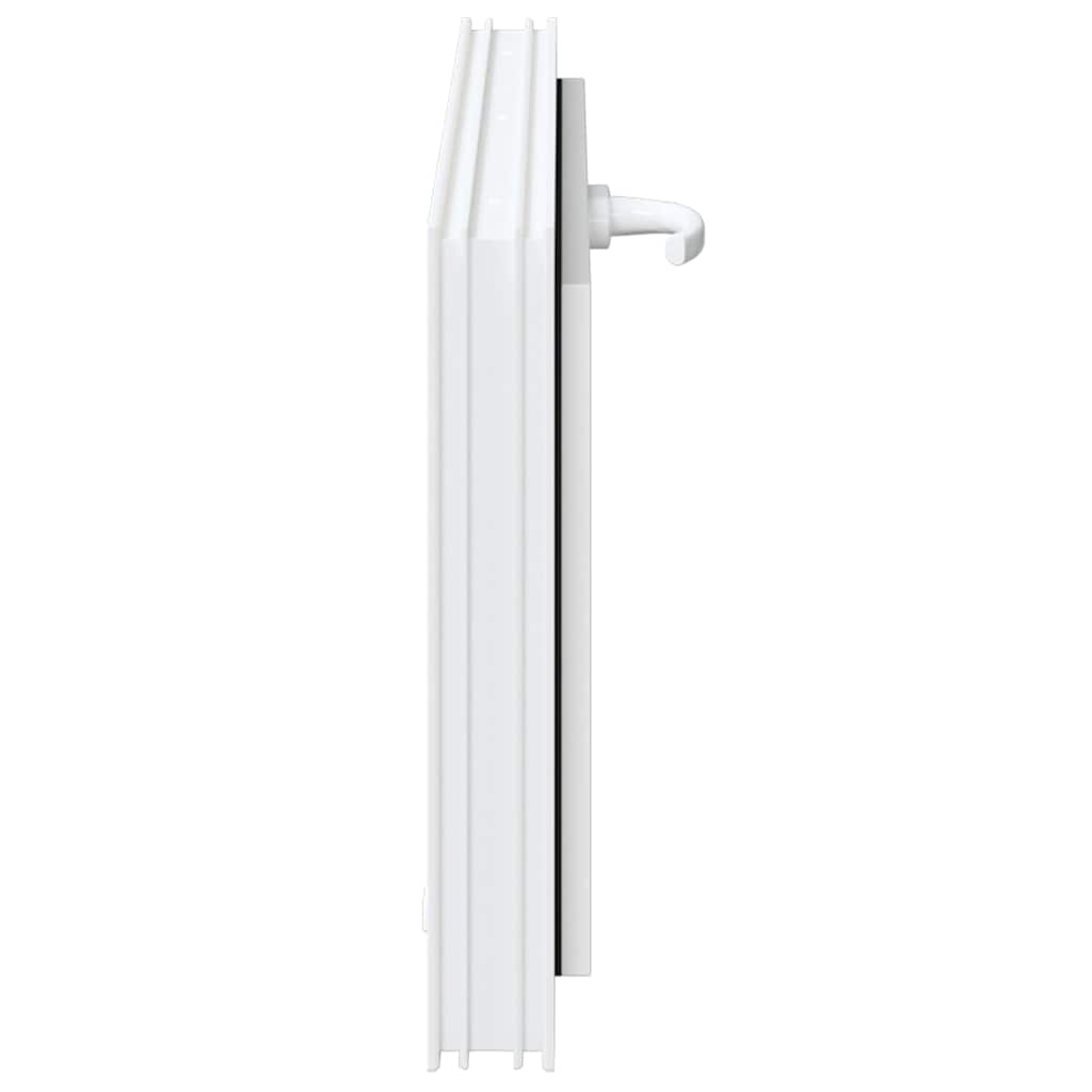 vidaXL Finestra Seminterrato RISOR 80x40 cm Tilt 2 Vetri Bianco