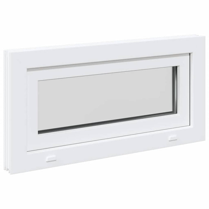 vidaXL Finestra Seminterrato RISOR 80x40 cm Tilt 2 Vetri Bianco