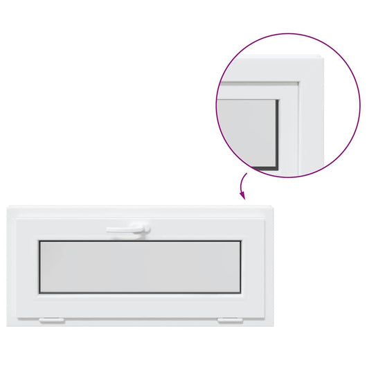 Finestra Seminterrato RISOR 90x40 cm Tilt 2 Vetri Bianco 4108336