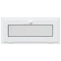 vidaXL Finestra Seminterrato RISOR 90x40 cm Tilt 2 Vetri Bianco
