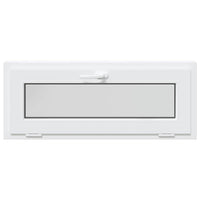 vidaXL Finestra Seminterrato RISOR 100x40 cm Tilt 2 Vetri Bianco