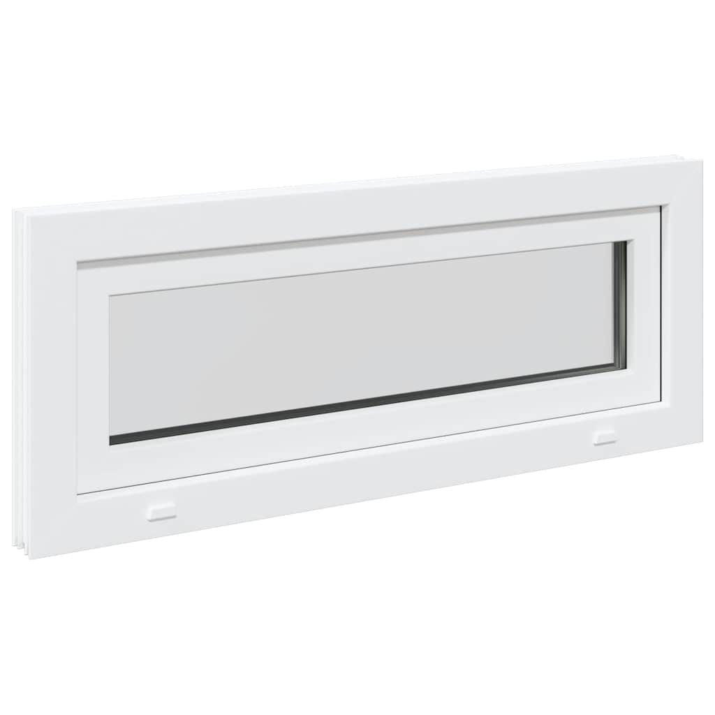 vidaXL Finestra Seminterrato RISOR 100x40 cm Tilt 2 Vetri Bianco