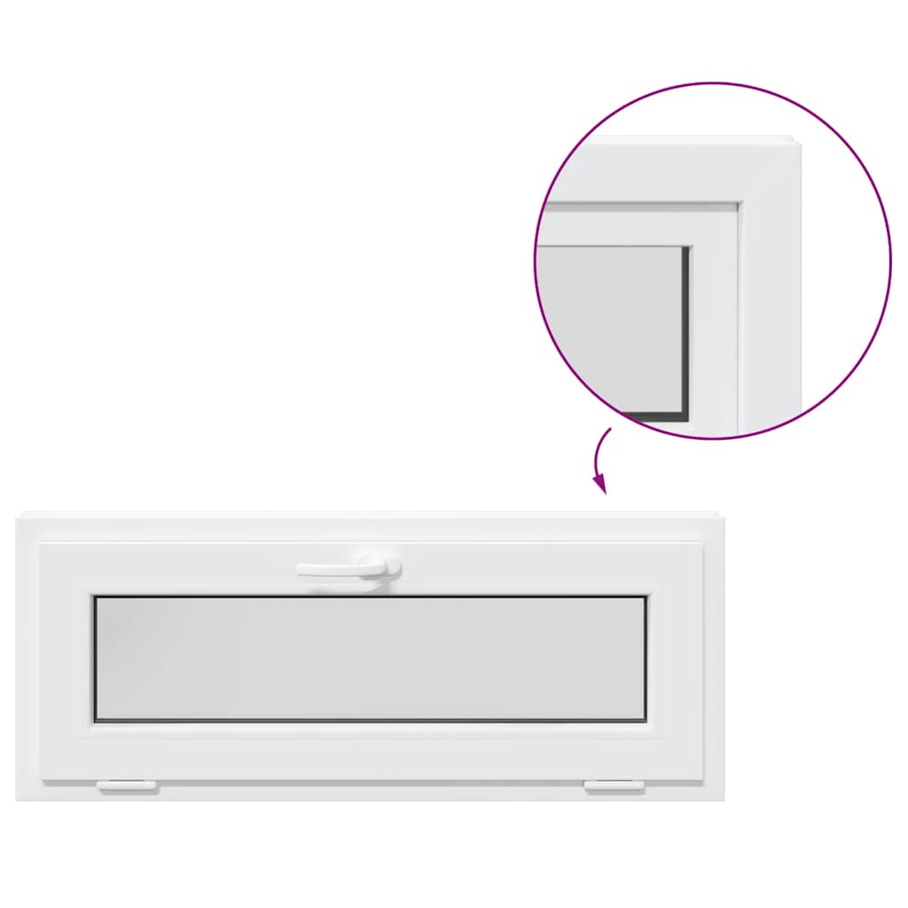 Finestra Seminterrato RISOR 110x40 cm Tilt 2 Vetri Bianco 4108338