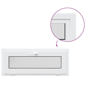 Finestra Seminterrato RISOR 110x40 cm Tilt 2 Vetri Bianco 4108338