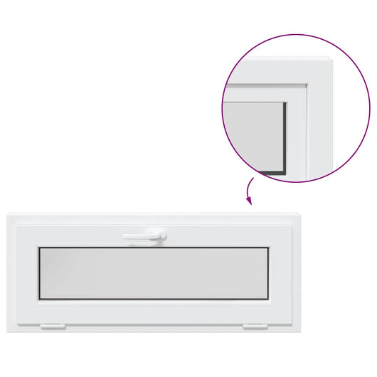 Finestra Seminterrato RISOR 110x40 cm Tilt 2 Vetri Bianco 4108338