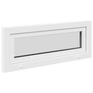 vidaXL Finestra Seminterrato RISOR 110x40 cm Tilt 2 Vetri Bianco