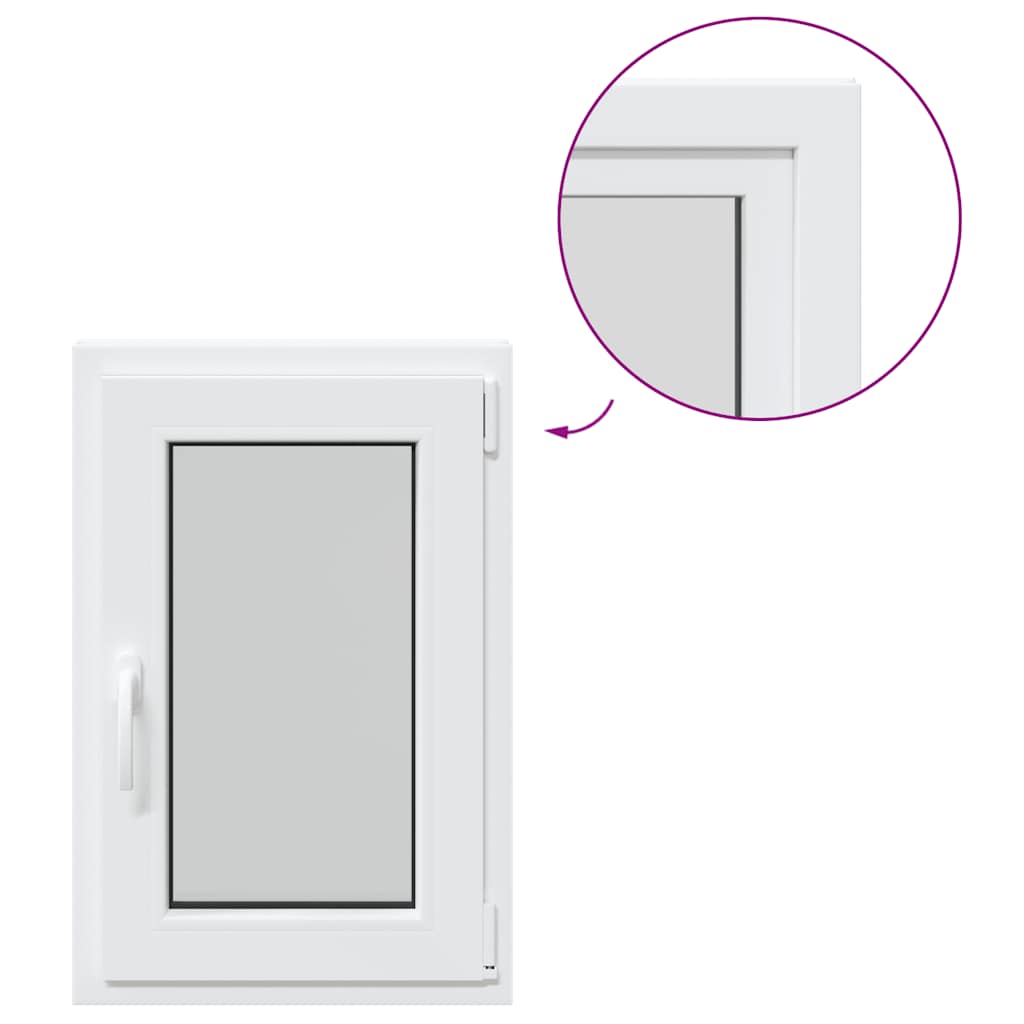 Finestra per Seminterrato RISOR 50x75cm Anta Ribalta DIN Destra 4108341