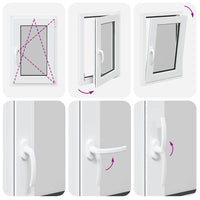 vidaXL Finestra da cantina "RISOR" 50x75 cm anta ribalta DIN destra bianca