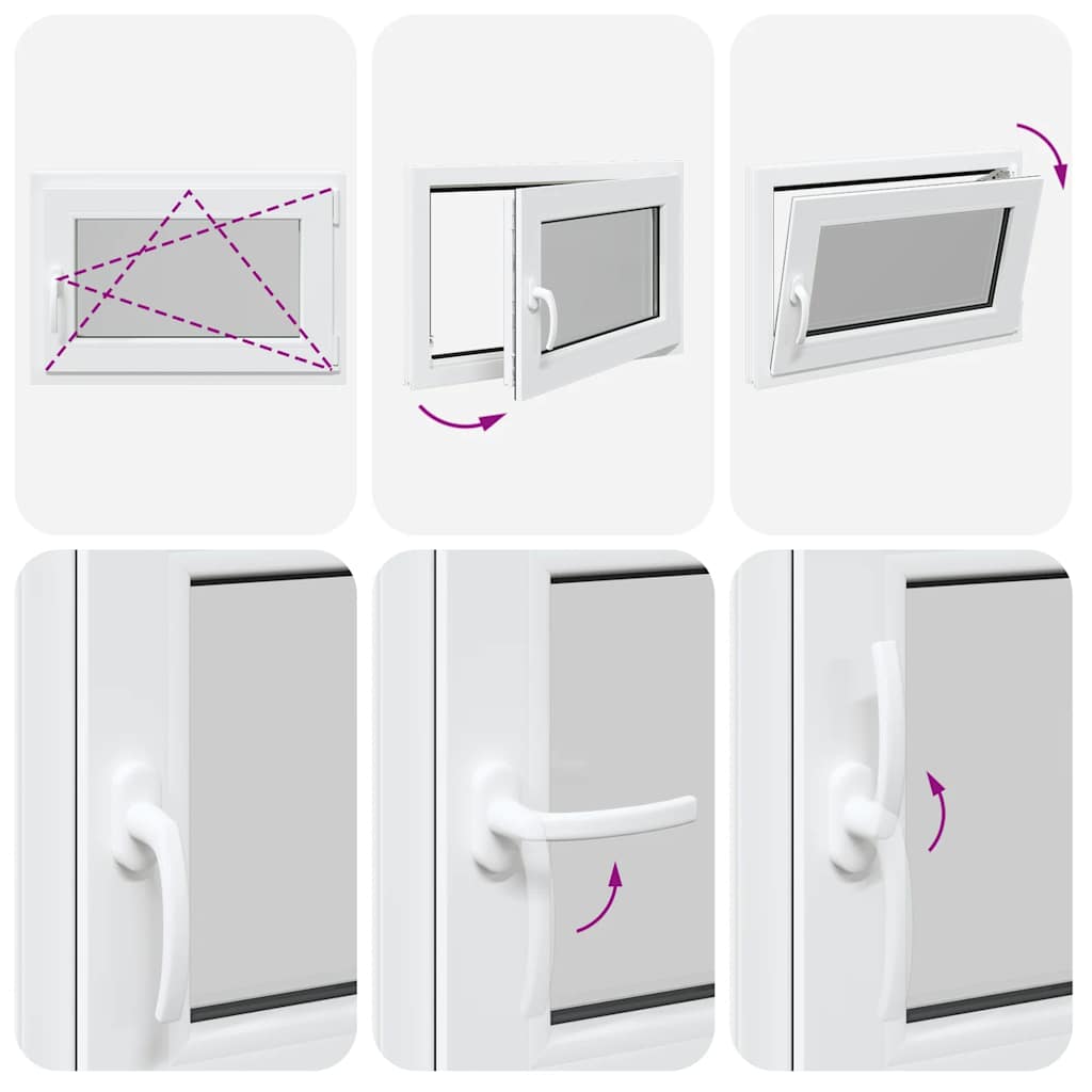 Finestra per Seminterrato RISOR 50x75cm Anta Ribalta DIN Destra 4108341