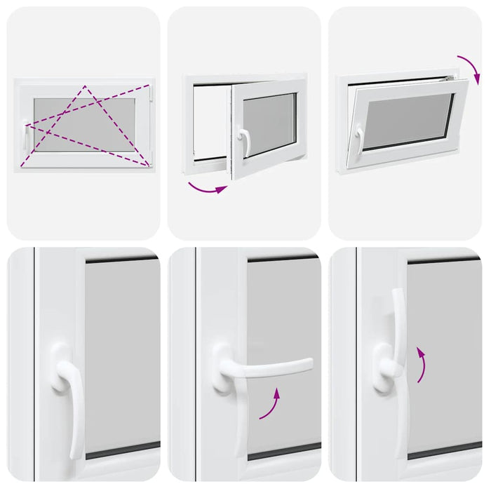 Finestra per Seminterrato RISOR 50x75cm Anta Ribalta DIN Destra 4108341