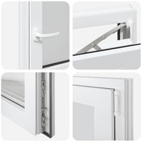 vidaXL Finestra per Seminterrato RISOR 60x60cm Anta Ribalta DIN Destra